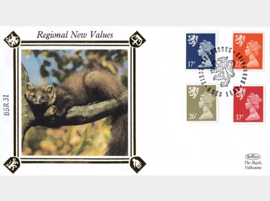 Scotland 17p, 22p, 26p, 37p