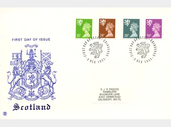 Scotland 18p, 24p, 28p, 39p