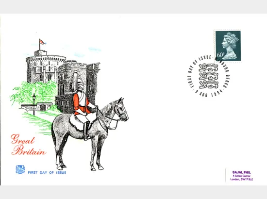 Machins (EP): Airmail: 60p Slate-blue