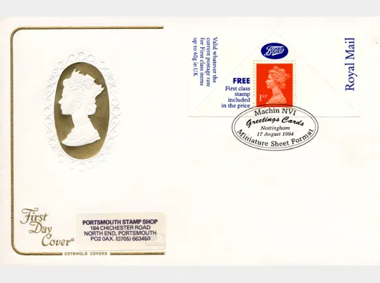 Machins (EP): Boots Greetings Card Label