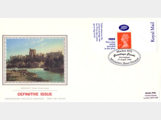 Machins (EP): Boots Greetings Card Label