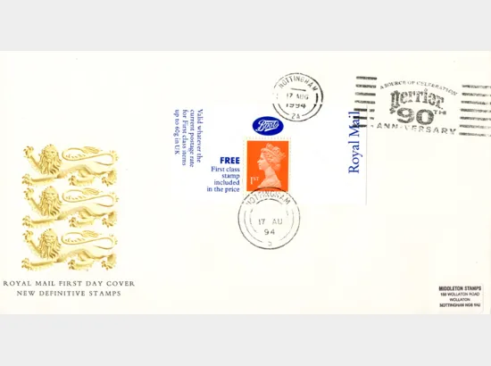 Machins (EP): Boots Greetings Card Label