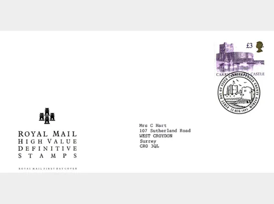 Machins £1 (small format) & £3 Castles