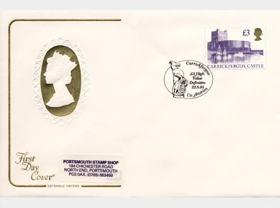 Machins £1 (small format) & £3 Castles