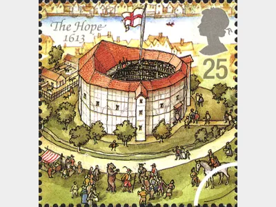 Shakespeare's Globe: 25p