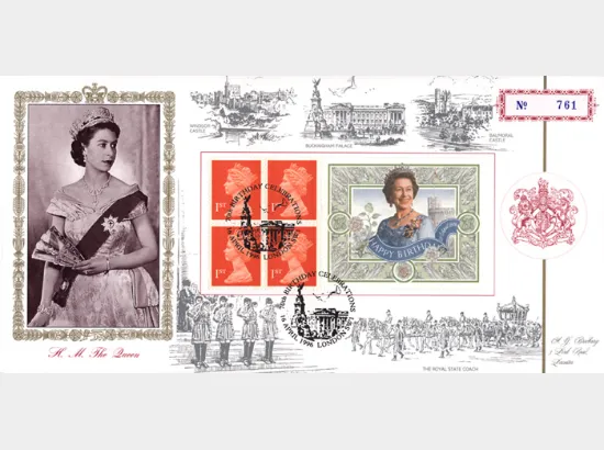 Window: Queen's 70th Birthday