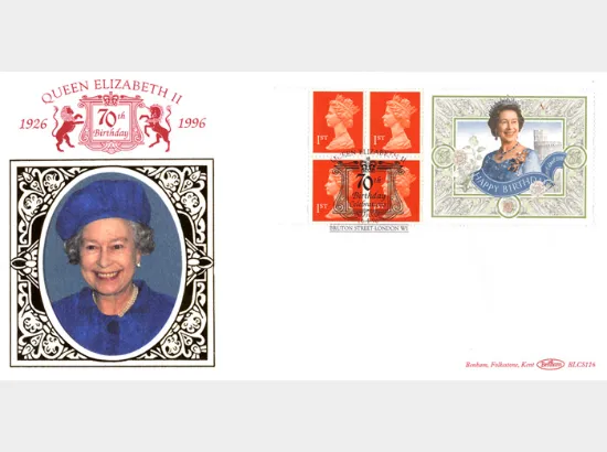 Window: Queen's 70th Birthday