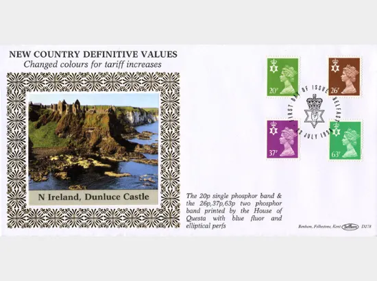 Northern Ireland 20p, 26p, 37p, 63p