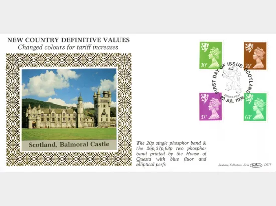 Scotland 20p, 26p, 37p, 63p