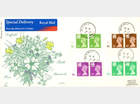 Wales 20p, 26p, 37p, 63p