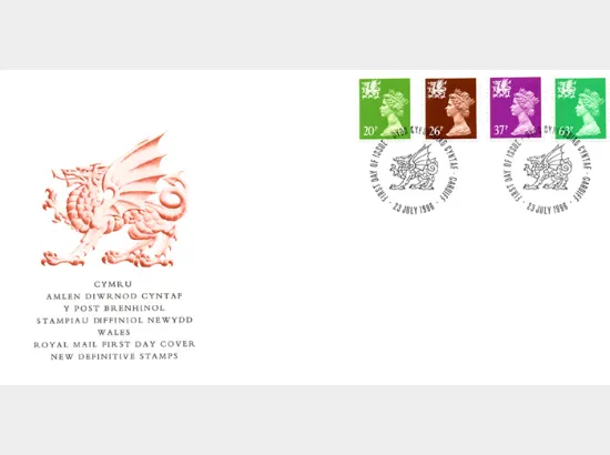 Wales 20p, 26p, 37p, 63p