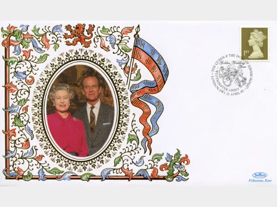 Window: Gold Definitives: 10 x 1st