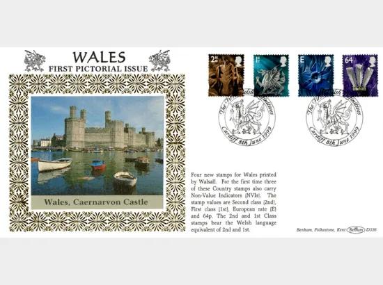 Wales 2nd, 1st, E, 64p