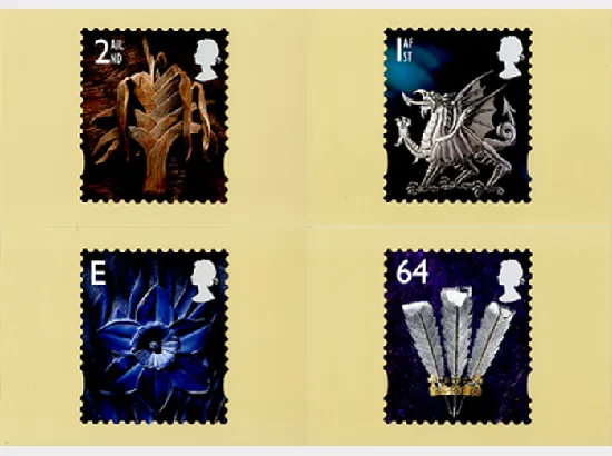 Wales 2nd, 1st, E, 64p