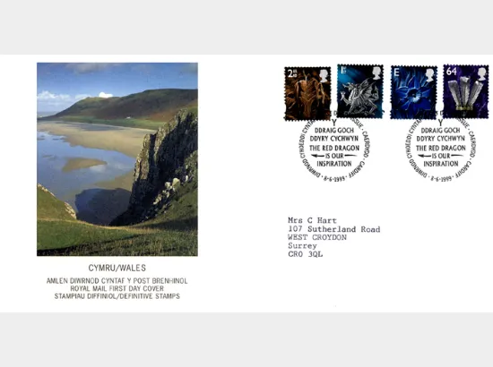 Wales 2nd, 1st, E, 64p