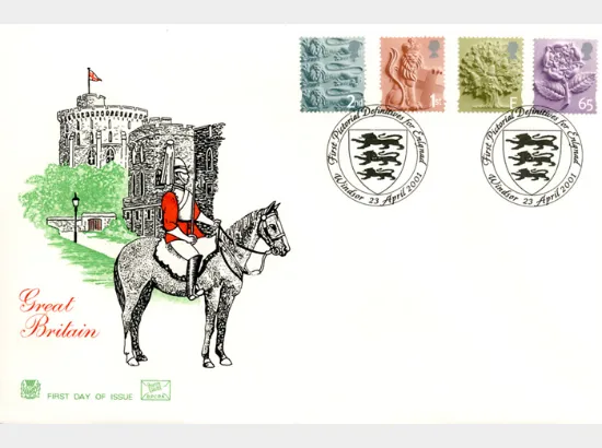 England 2nd, 1st, E, 65p