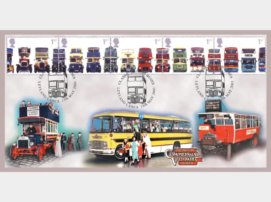 Double Decker Buses: Stamps