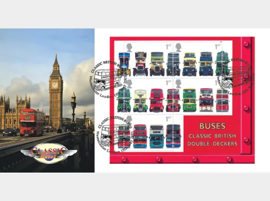 Double Decker Buses: Miniature Sheet