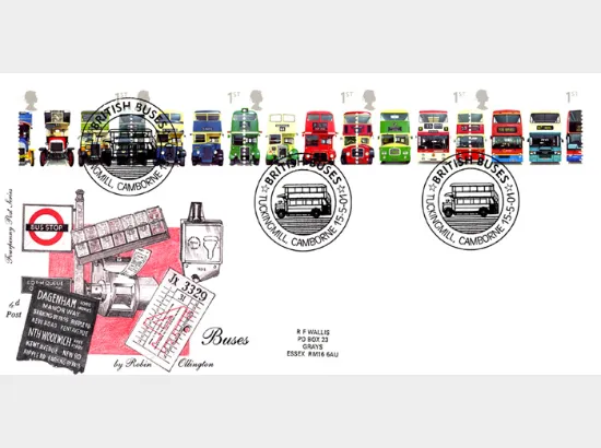 Double Decker Buses: Stamps