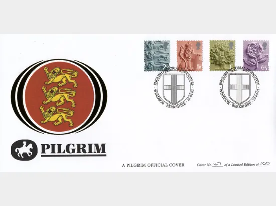 England 2nd, 1st, E, 65p