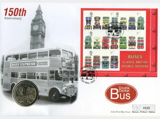 Double Decker Buses: Miniature Sheet
