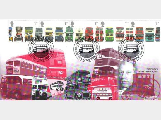 Double Decker Buses: Stamps