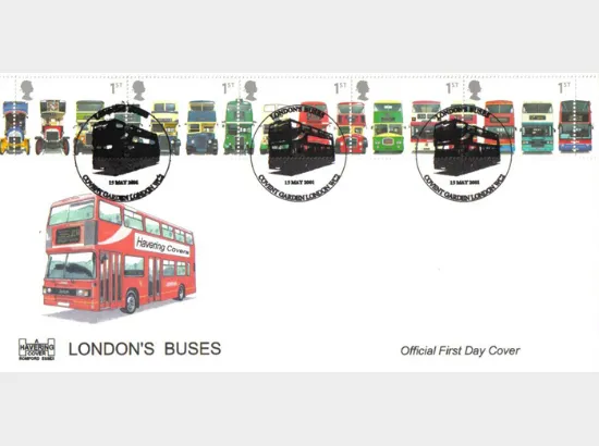 Double Decker Buses: Stamps