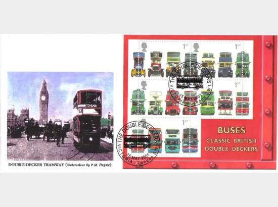 Double Decker Buses: Miniature Sheet