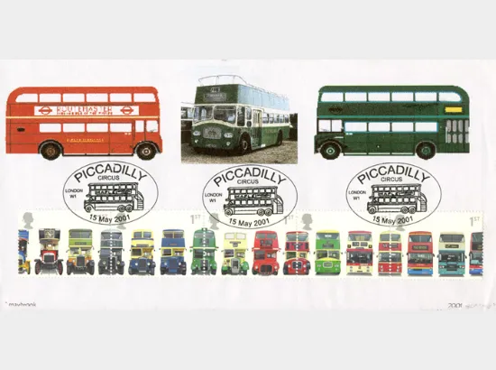 Double Decker Buses: Stamps