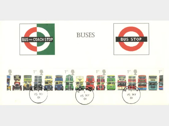 Double Decker Buses: Stamps