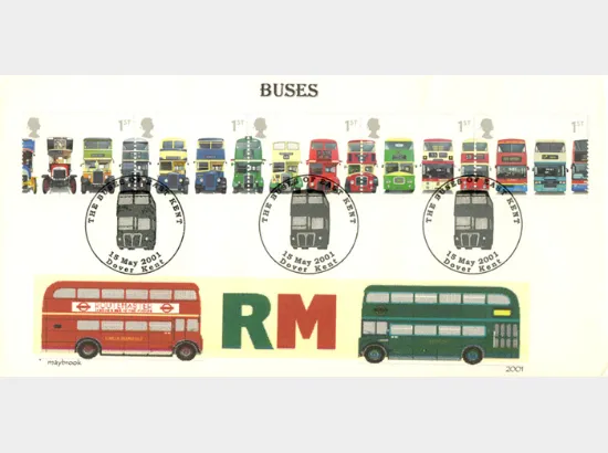 Double Decker Buses: Stamps