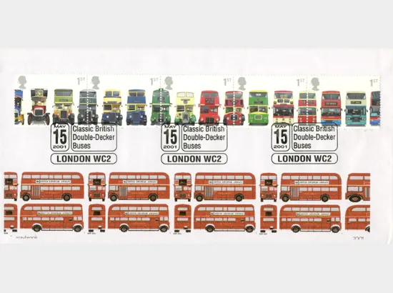 Double Decker Buses: Stamps
