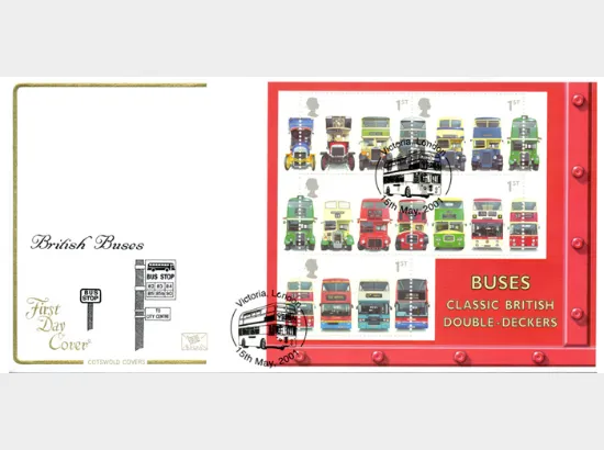 Double Decker Buses: Miniature Sheet