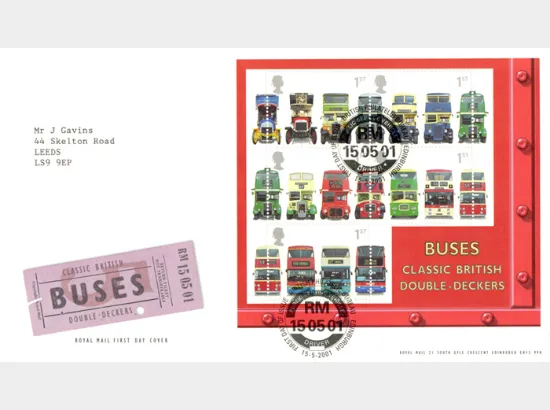 Double Decker Buses: Miniature Sheet