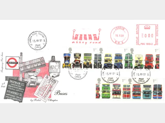 Double Decker Buses: Stamps