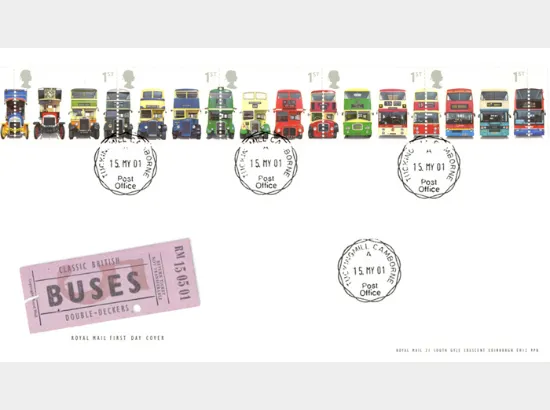 Double Decker Buses: Stamps