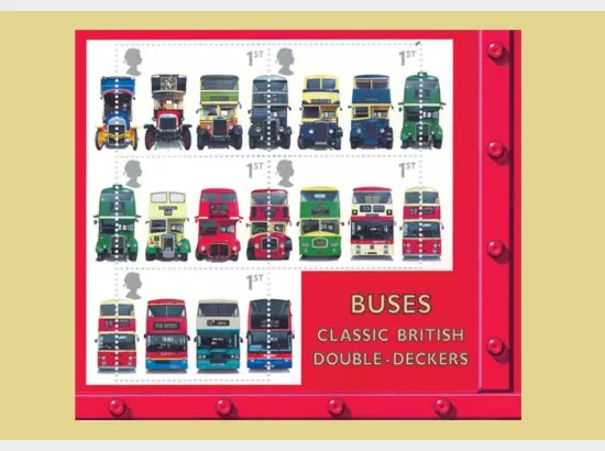 Double Decker Buses: Miniature Sheet