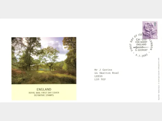 England 68p Tudor Rose