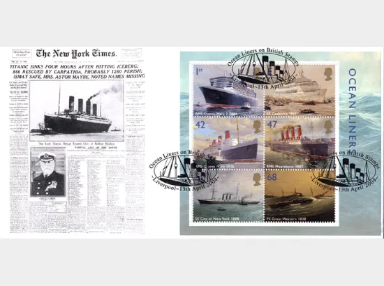 Ocean Liners: Miniature Sheet