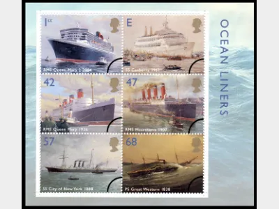 Ocean Liners: Miniature Sheet