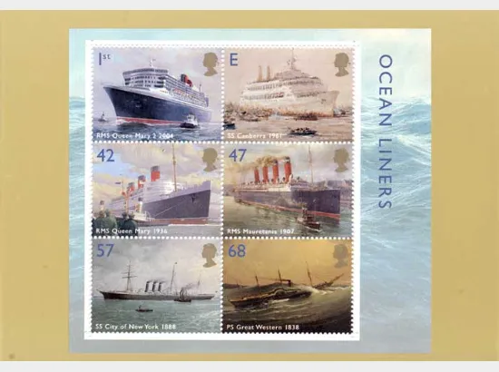 Ocean Liners: Miniature Sheet