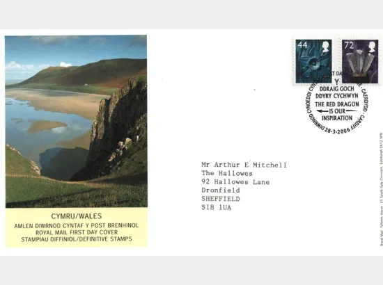 Wales 44p, 72p