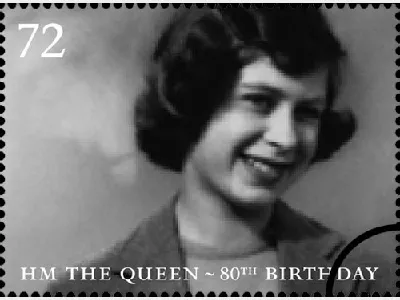 Queen's 80th Birthday: 72p