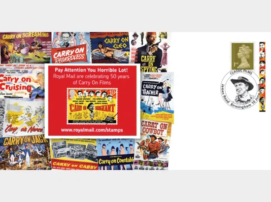 Self Adhesive: British Films: 6 x 1st Advert (Carry On)