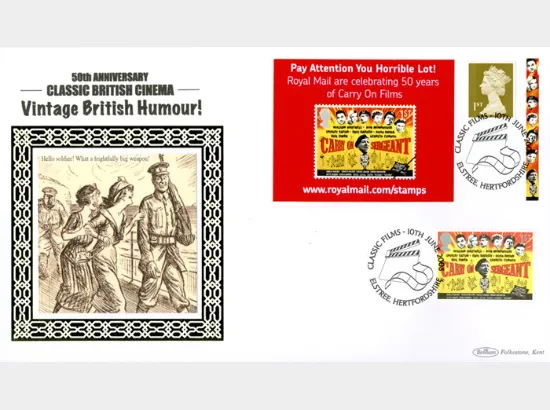 Self Adhesive: British Films: 6 x 1st Advert (Carry On)