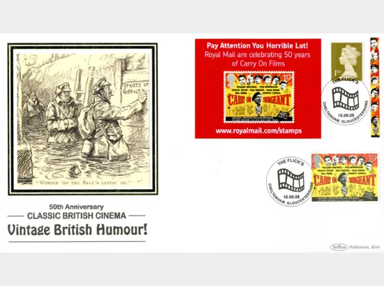 Self Adhesive: British Films: 6 x 1st Advert (Carry On)