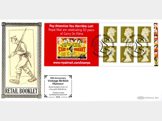 Self Adhesive: British Films: 6 x 1st Advert (Carry On)