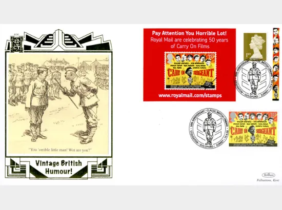 Self Adhesive: British Films: 6 x 1st Advert (Carry On)