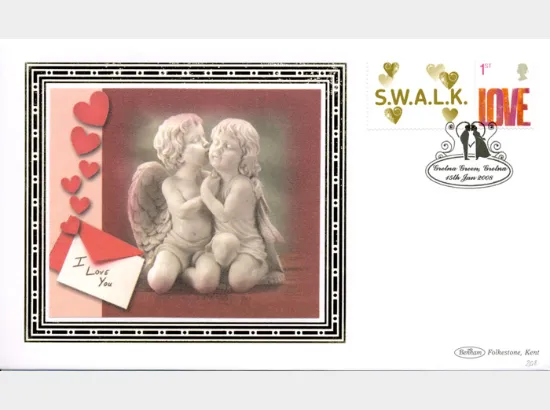 Self Adhesive: 6 x 1st Advert (Valentines)