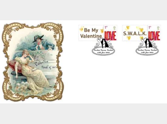 Self Adhesive: 6 x 1st Advert (Valentines)